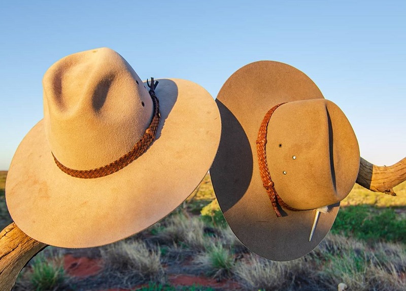 Akubra hats outside 